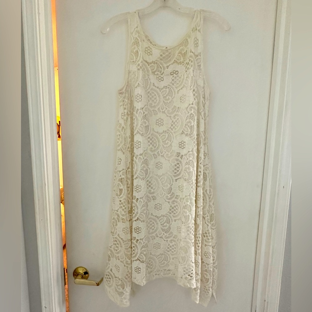White lace dress short